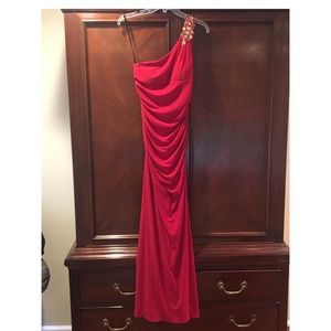 Escape red evening gown